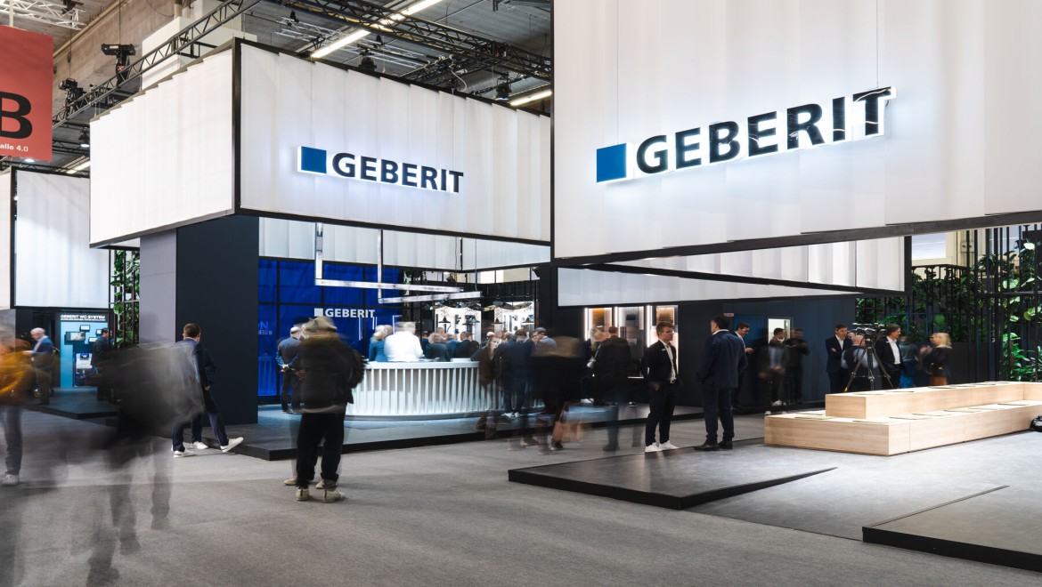 Geberit stand at ISH 2023 (© Geberit)