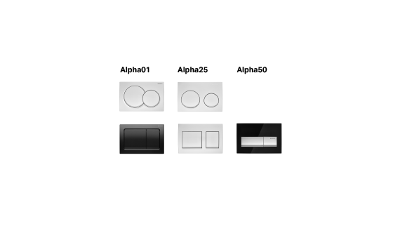Alpha actuator plates