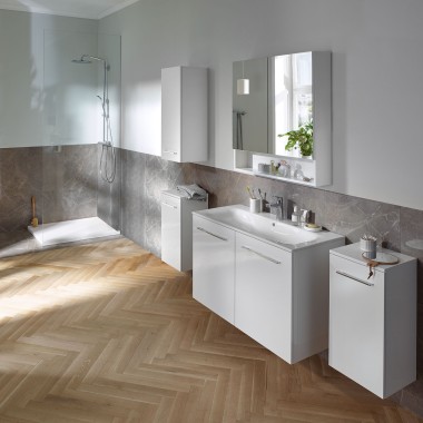 Geberit Selnova Square furniture and washbasin