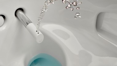 Geberit AquaClean, shower toilet with spray nozzle