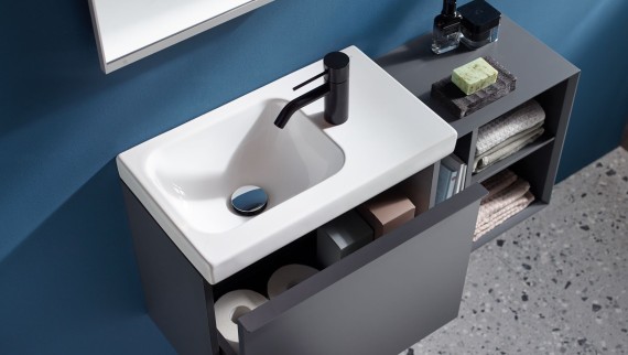 Lave-mains Geberit iCon avec meuble bas Lave-mains Geberit iCon avec meuble bas