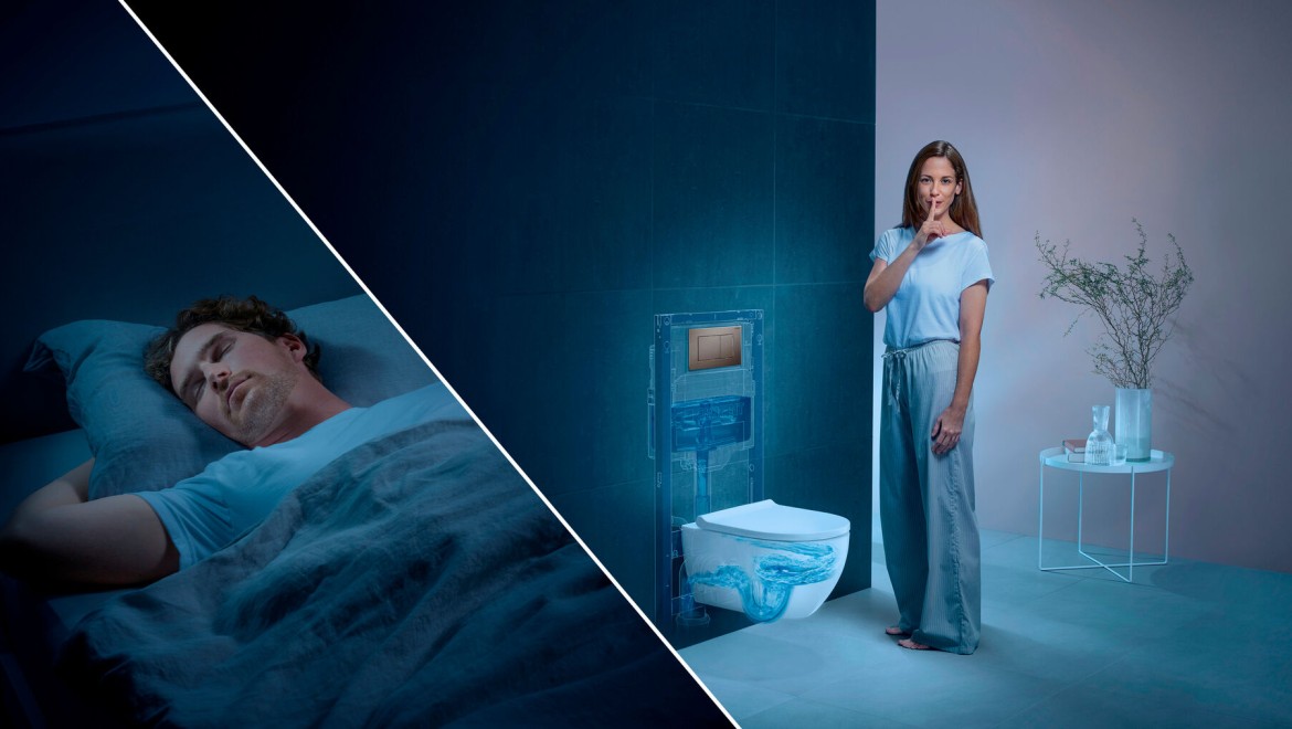 Le système de WC Geberit : le rinçage silencieux Le système de WC Geberit : le rinçage silencieux