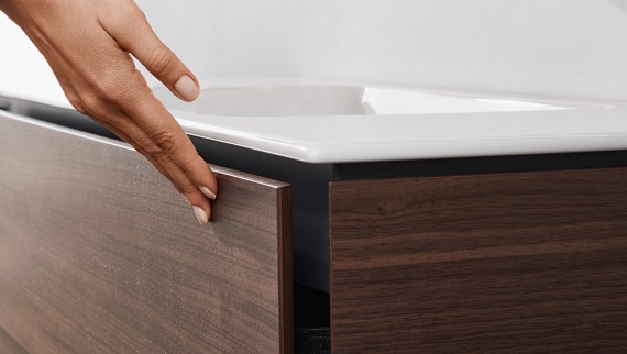 Geberit ONE washbasin with space-saving system