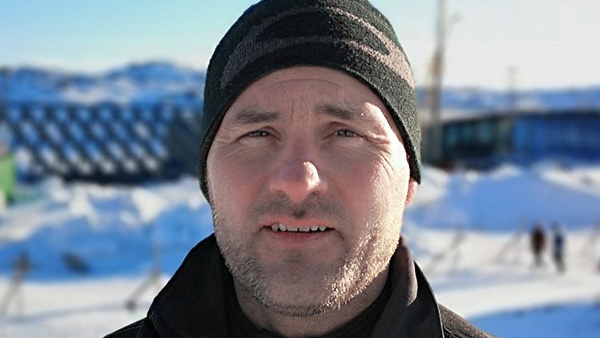 Jesper Bredahl, copropriétaire de l'entreprise de plomberie et d'électricité VVS og El Firmaet A/S à Ilulissat (© Adam Mørk)