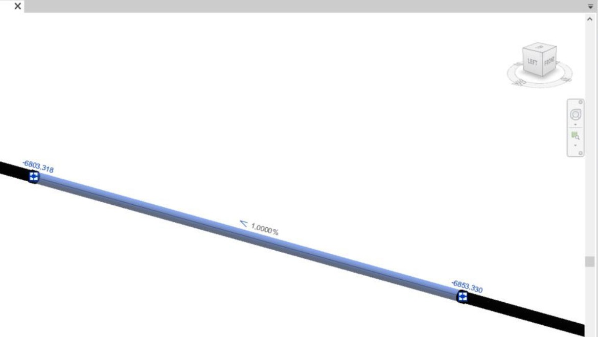 Segmentation d’une conduite en longueurs livrables dans Geberit BIM Plug-in