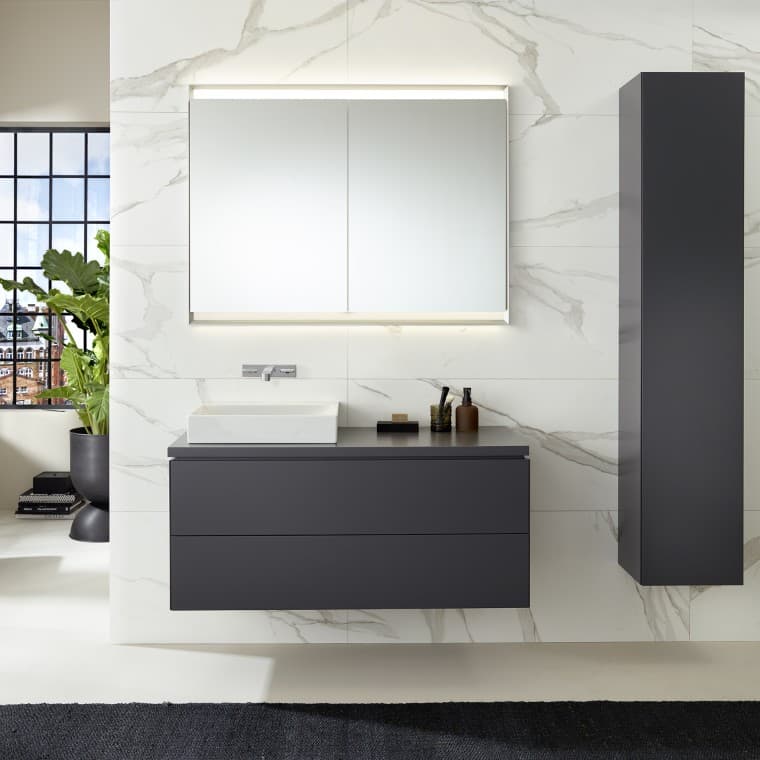 Washbasin cabinet and side cabinet Washbasin cabinet and side cabinet