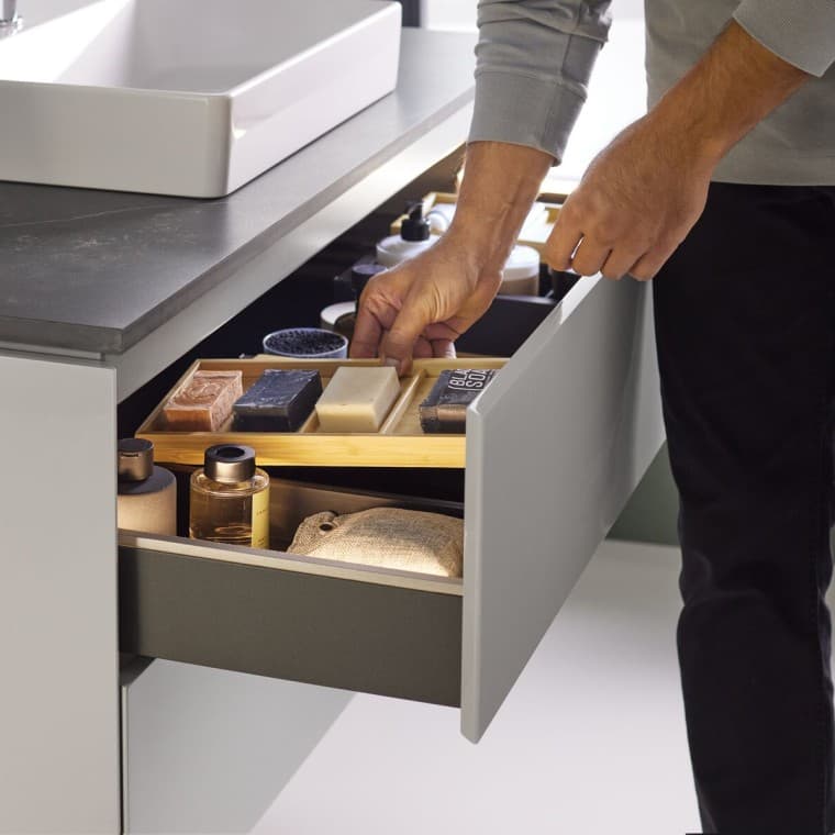 Geberit ONE washbasin cabinet with organisation system Geberit ONE washbasin cabinet with organisation system