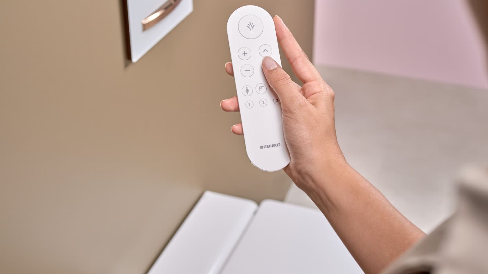 Geberit AquaClean Mera with remote control Geberit AquaClean Mera with remote control