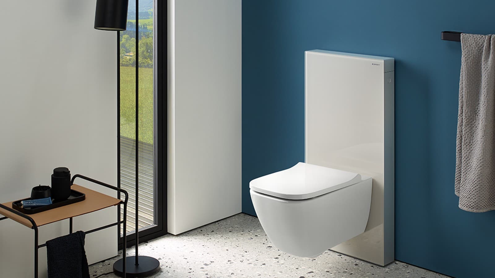 Geberit sanitary module Monolith in sand grey Geberit sanitary module Monolith in sand grey