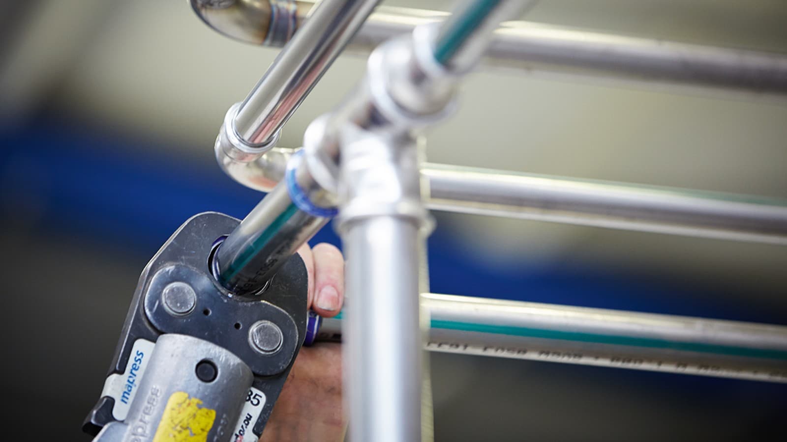 Geberit Mapress Stainless Steel in a brewery Geberit Mapress Stainless Steel in a brewery